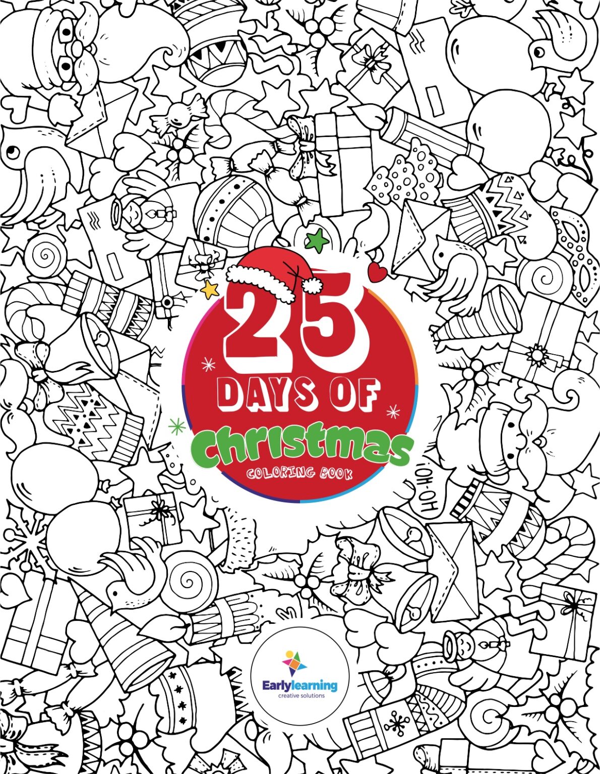 25 Days Christmas Colouring Book